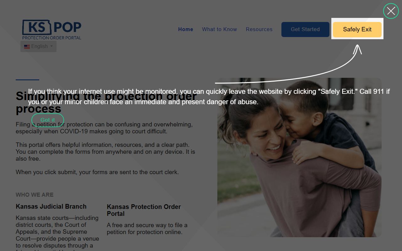 Gove County court records Kansas Protection Order Portal
