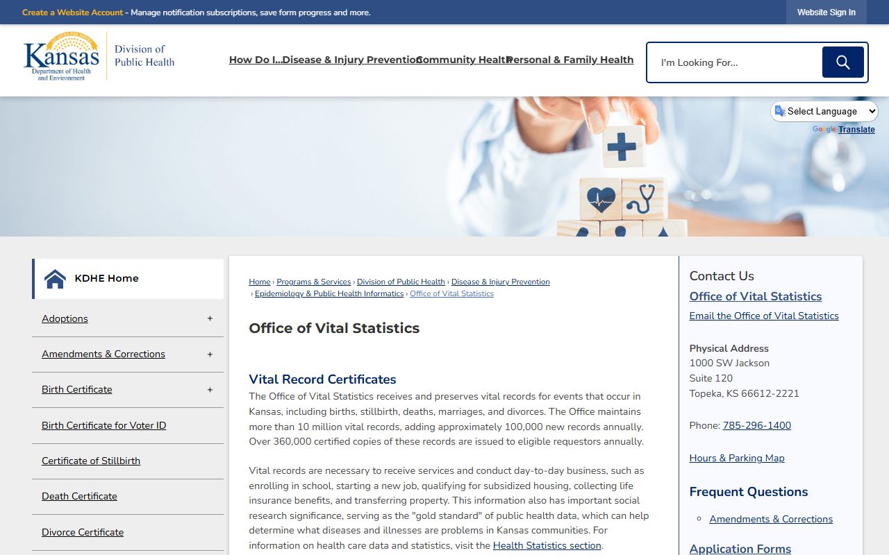 Gove County marriage and divorce records KDHE Office of Vital Statistics